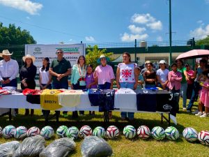SE REHABILITÓ Y ENTREGÓ LA UNIDAD DEPORTIVA DEL MUNICIPIO DE AQUISMÓN